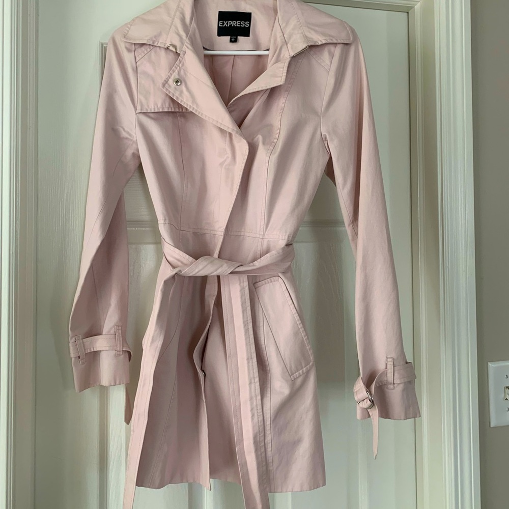 Wrap Front Belted Trench Coat